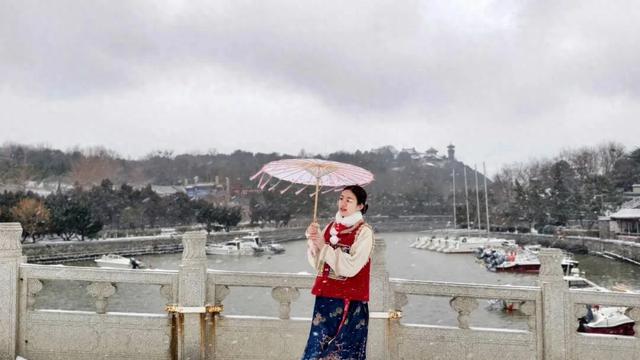 超出片,雪中的蓬莱阁自带浪漫滤镜!