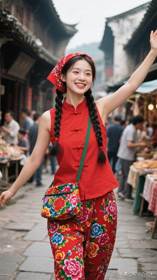 当我穿花衣回村，辣椒地秒变秀场！