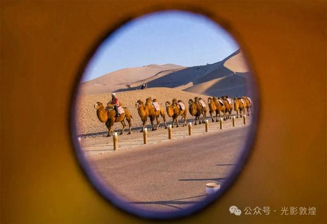 甘肃敦煌：深秋时节大漠秋景醉游人