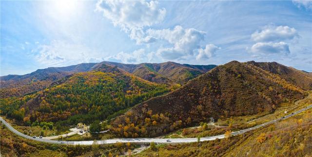秋日大青山层林尽染