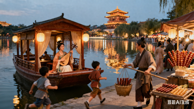 如诗如画的北关夜市