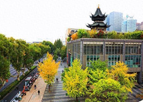 长江路景色美  犹如一幅油画