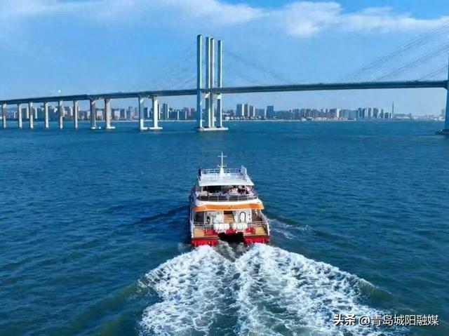 上周末，城阳“海上穿越大桥”环游航线火了！有人专程为它来青岛