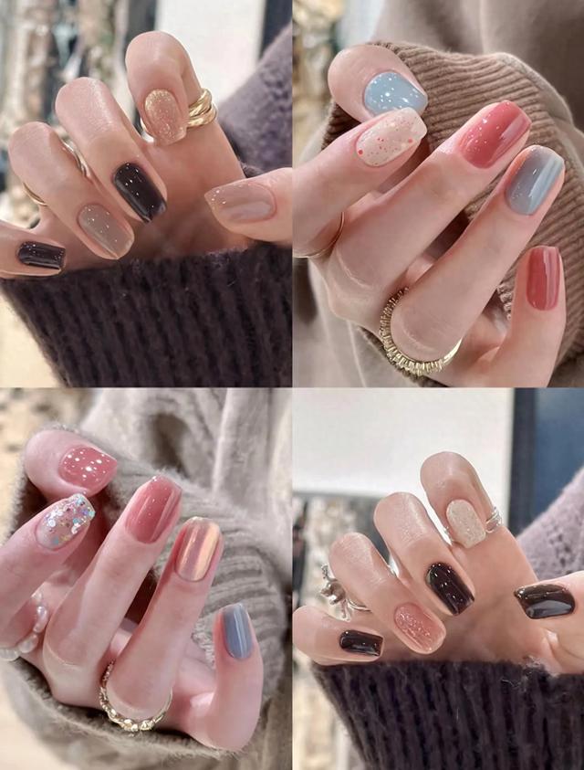 糖果美甲破解版(简单好看的糖果色美甲来咯)