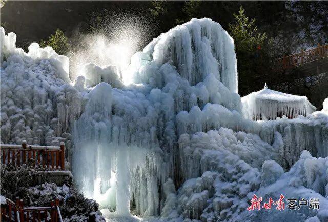 冰雪新体验　大墩峡冰瀑即将亮相