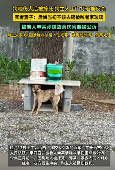 狗咬人反杀案越扒越深，曝死者妻子吞他人装修钱，惨案也与她有关