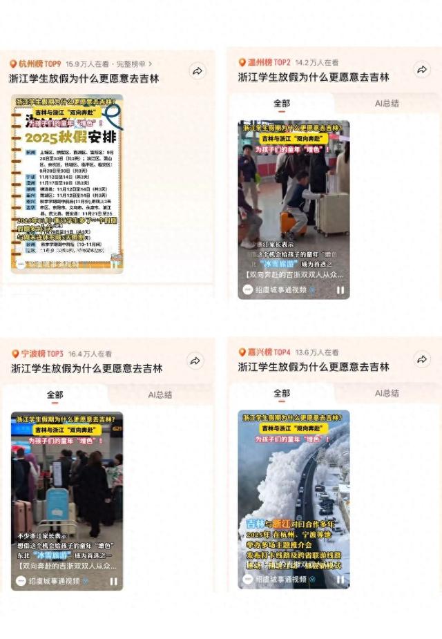 浙江学生放假为什么更愿意去吉林？