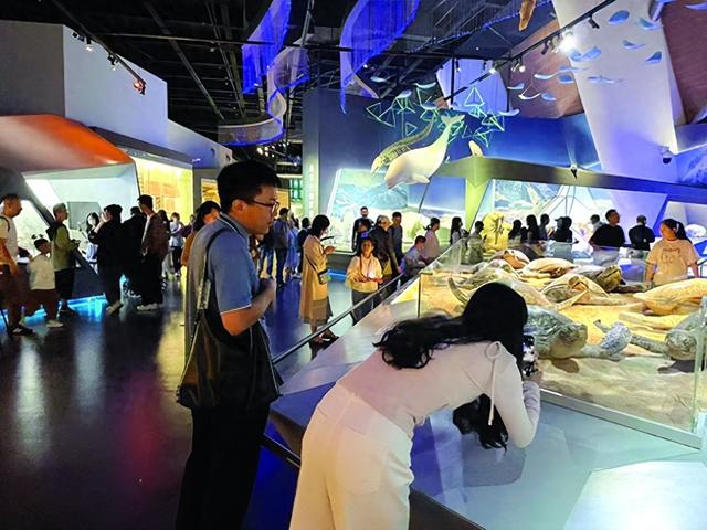 国家海洋博物馆客流如潮：​“海味儿”文旅盛宴扮靓“双节”假期