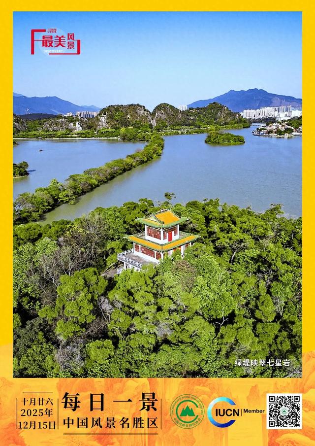 每日一景 | 绿堤映翠七星岩