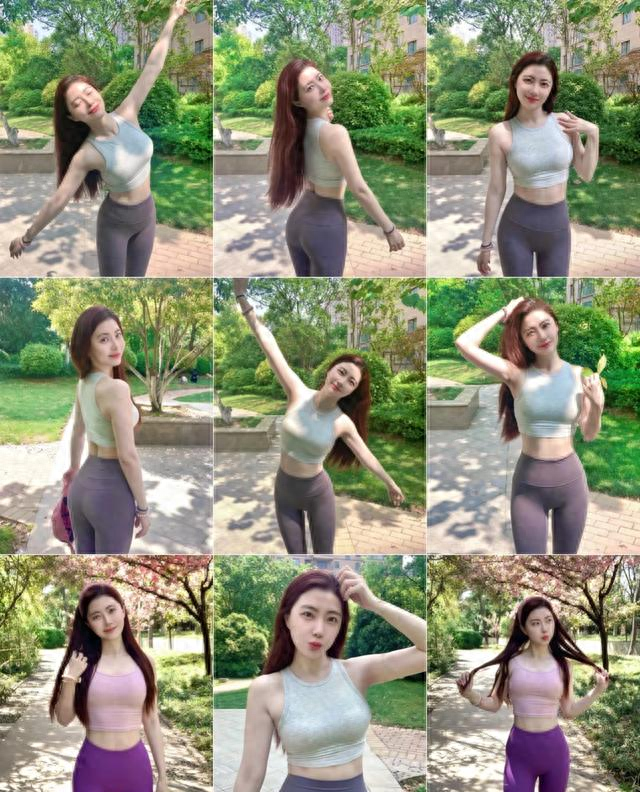 运动女生拍照	，9个小动作，大方漂亮，阳关好看身材好