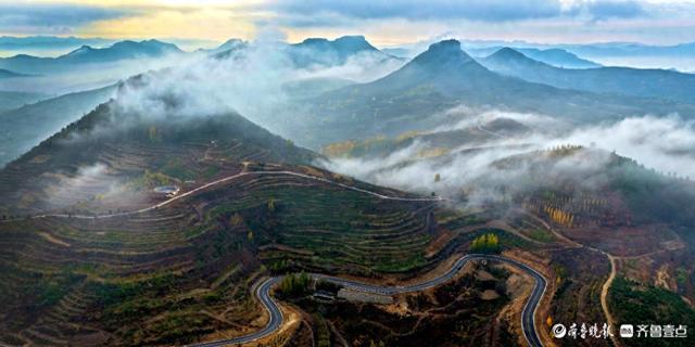 临沂蒙阴，立冬启序云海漫崮