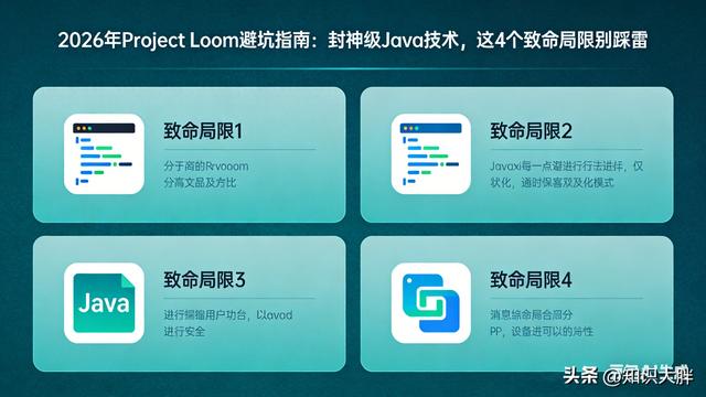 2026年Project Loom避坑指南：封神级Java技术，这4个局限别踩雷