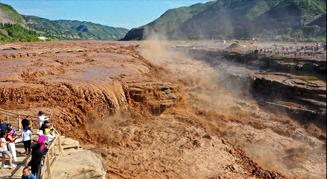【视觉临汾】黄河壶口瀑布景区洪峰过后开放迎客