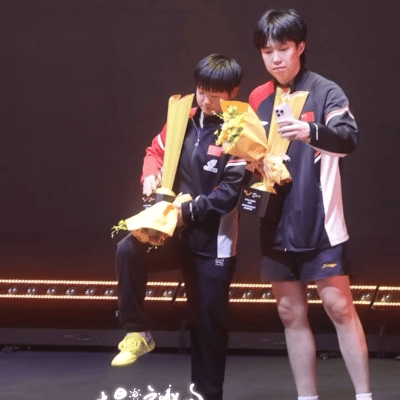 把石景山听成孙颖莎，莎莎楚钦都懵了，莎莎的花楚钦安排给别人