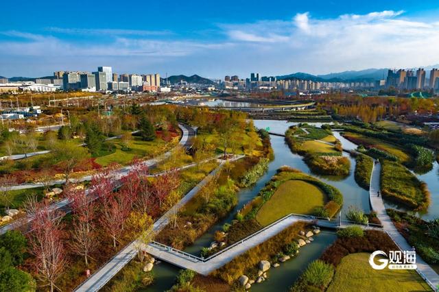 张村河生态绿廊成新晋宝藏休闲游玩地