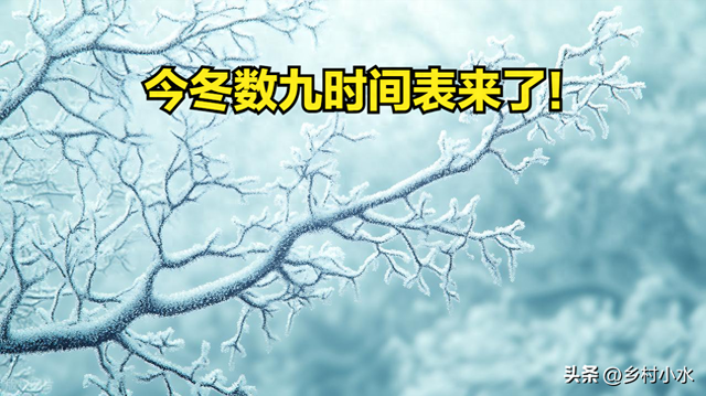 今冬数九时间表来了！从哪天开始入九？春节在几九？过年很冷吗？