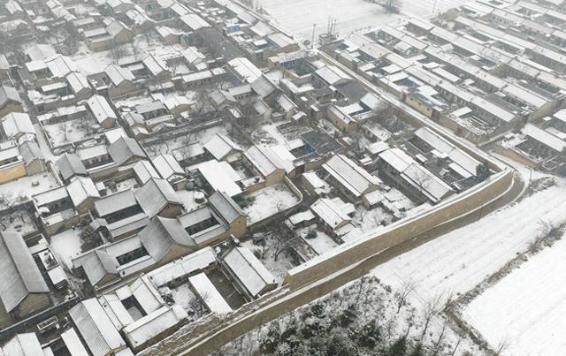 山西襄汾高清雪景大图