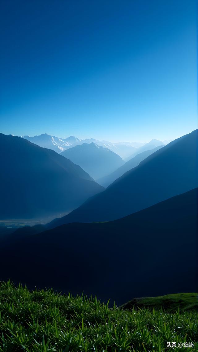 宁静的风景，山川之美