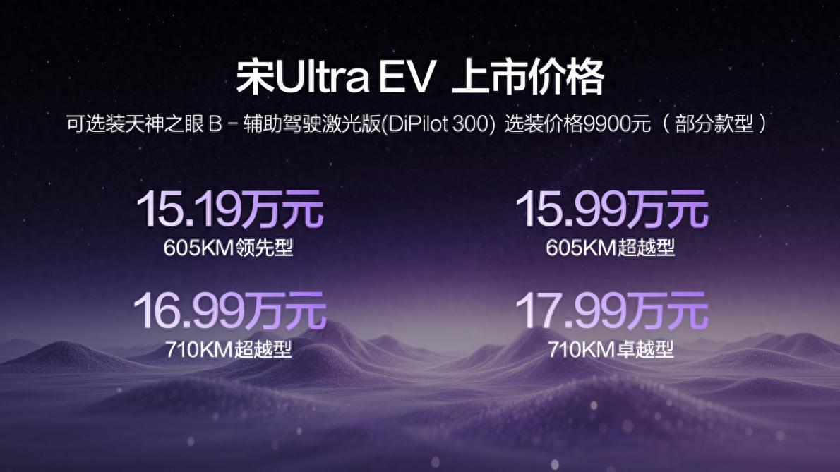 15.19万起,宋Ultra EV用闪充重塑纯电SUV体验!