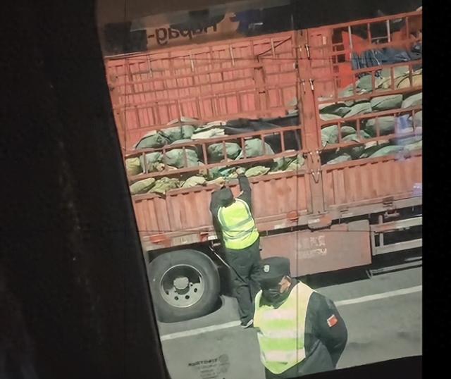 山东一高速服务区保安凌晨偷盗货车物品	，还有人专门“盯梢”，服务区：系聘用保安，将辞退并扣1个月工资