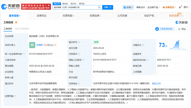 超讯通信在北京成立数智科技公司