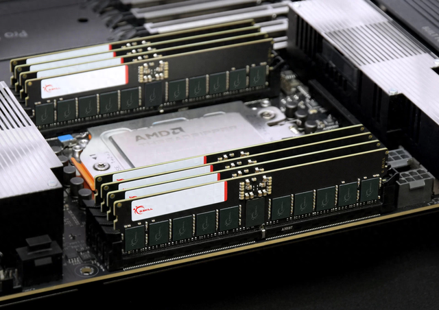 芝奇RDIMM在AMD TR PRO平台达成8通道256GB 8400CL38超频