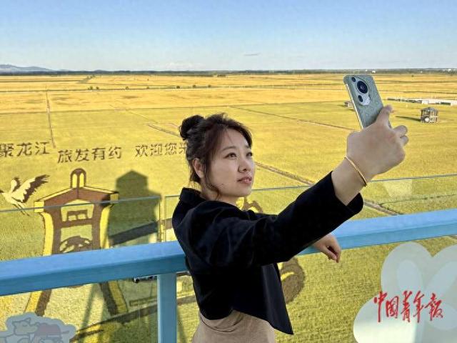 黑龙江广阔稻田“长出”巨幅艺术画