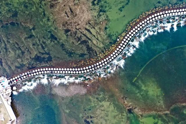 太原老龙头景区冬日景致宛如水墨画卷