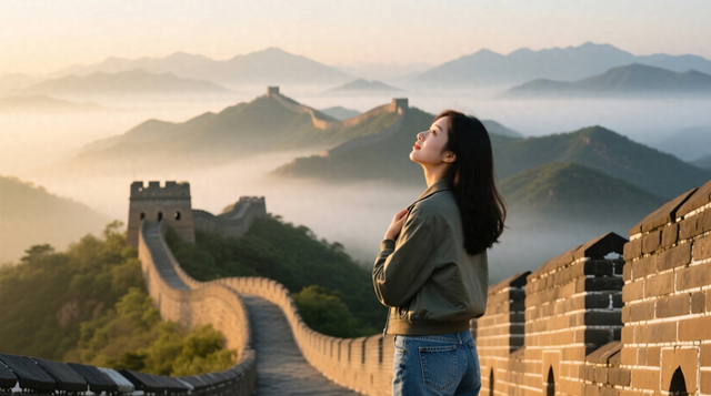 八达岭好汉坡遇诗情，湘妹子落泪邀约橘子洲头