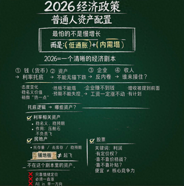 2026年别瞎投资！三类资产受益、三类要避开，政策剧本早写清楚了