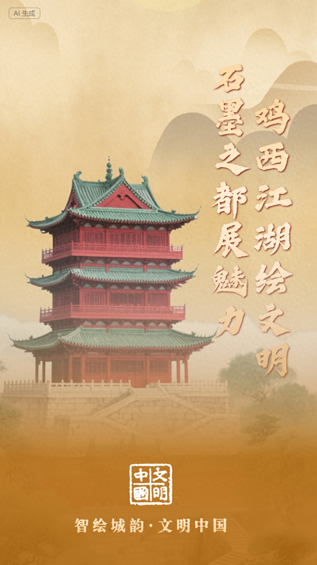 “智绘城韵·文明中国”主题海报 | 黑龙江·鸡西