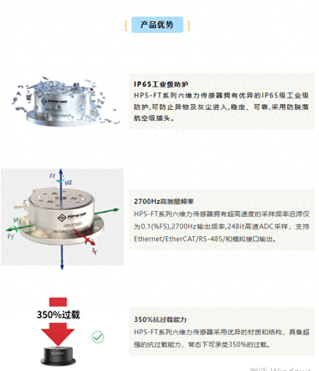 国产高端力学传感器：海伯森HPS-FT系列
