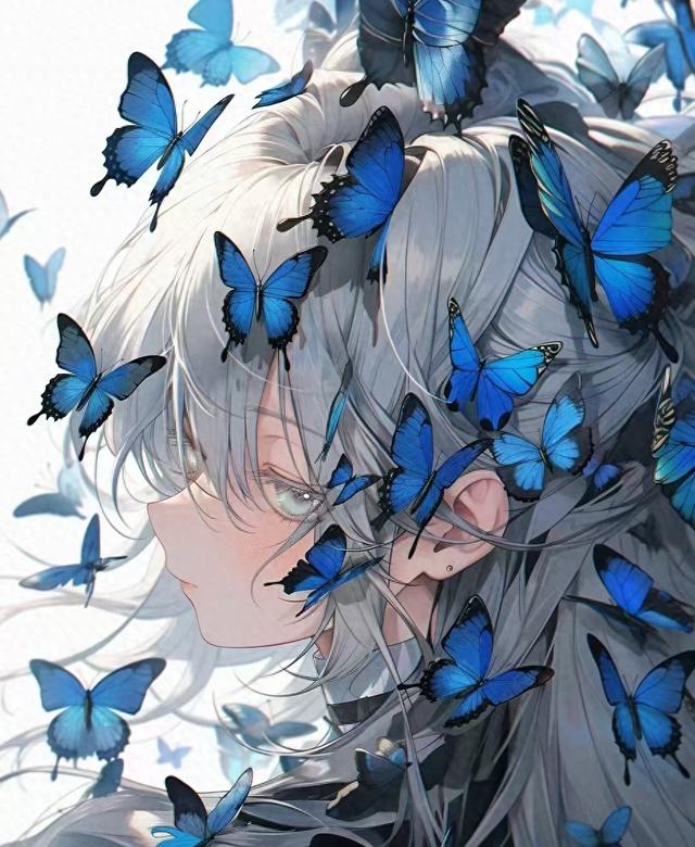 动漫蝴蝶梦幻少女（蝴蝶少女动漫头像分享）