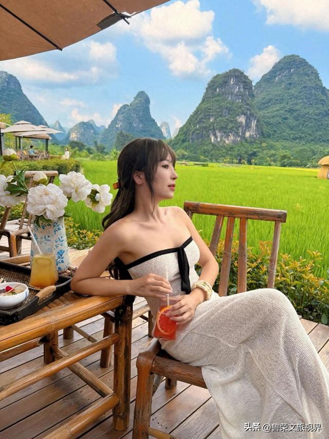 阳朔寻踪：在“栀子花下”，与稻田共赴一场蓝天白云的约会