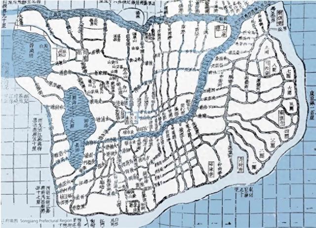 冈身与上海方志中的历史水系河道