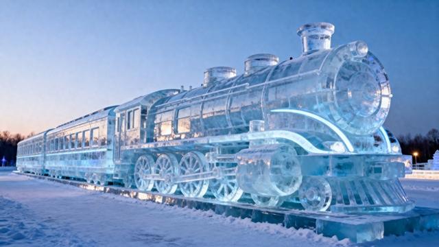 从蒸汽火车到“和谐号” 将用冰雪呈现城市印记