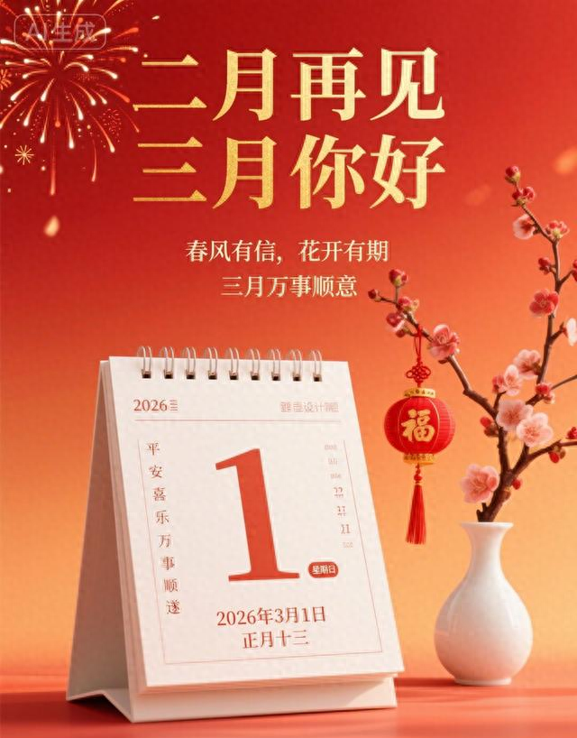 告别二月，迎接三月｜花开窗前，风入心怀，莫负好时光。