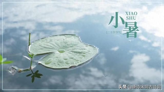 小暑的诗词（古诗词里的小暑节气）