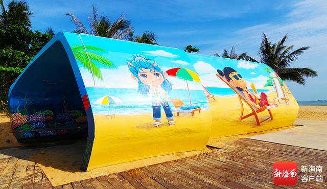 海口五源河国家湿地公园新添“海底”凉亭 沉浸式彩绘引游人争相打卡