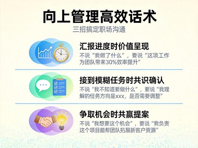 优化管理的句子（3个向上管理话术）