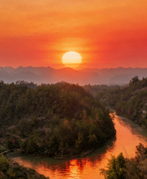 蛮王寨日出即景
