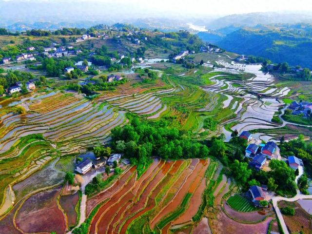 垫江私藏美景！九龙梯田美成田园诗，快去打卡