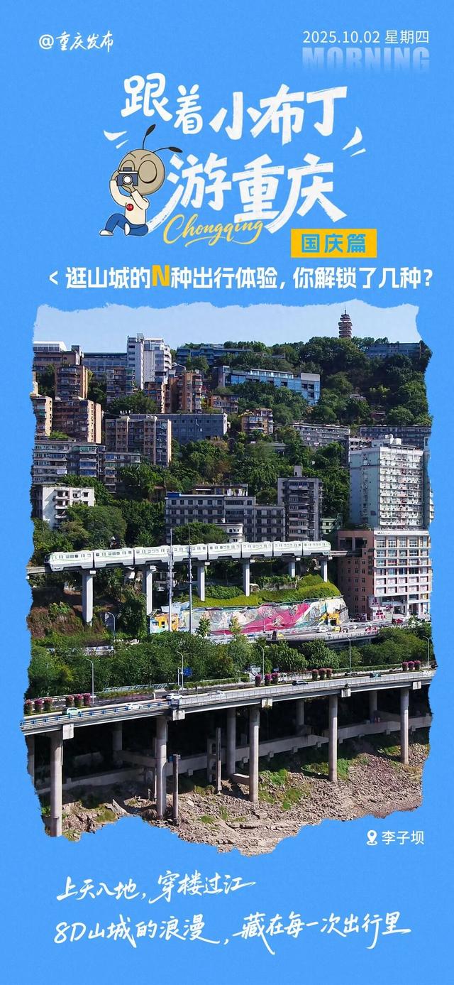 游重庆 | 逛山城的N种出行体验，你解锁了几种？