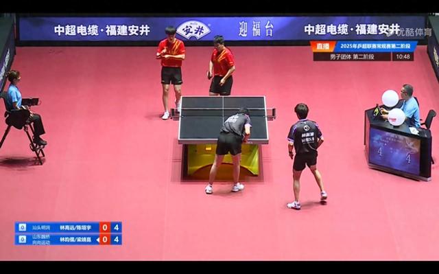 正在直播乒超联赛 山东魏桥VS汕头明润 王楚钦VS林高远