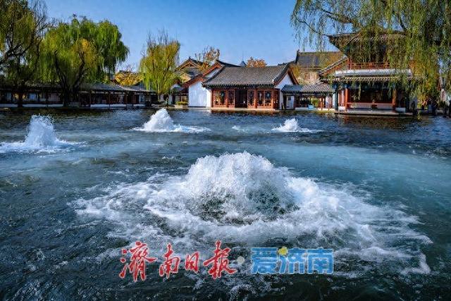 一年四季 泉在济南丨济南泉景再添彩！墨泉、梅花泉、漱玉泉争相喷涌，市民赏泉络绎不绝