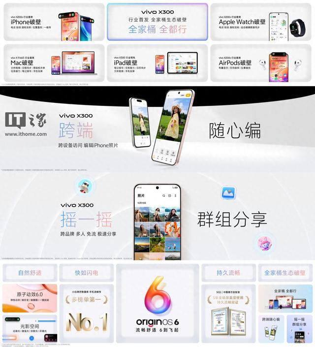 vivo X300系列首发“全家桶生态破壁”，实现与苹果设备无缝互联