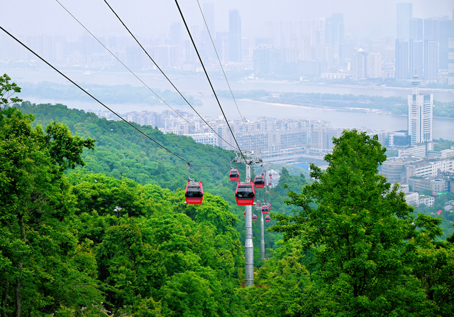 岳麓山索道“追风者”，在盛夏为游客送清凉