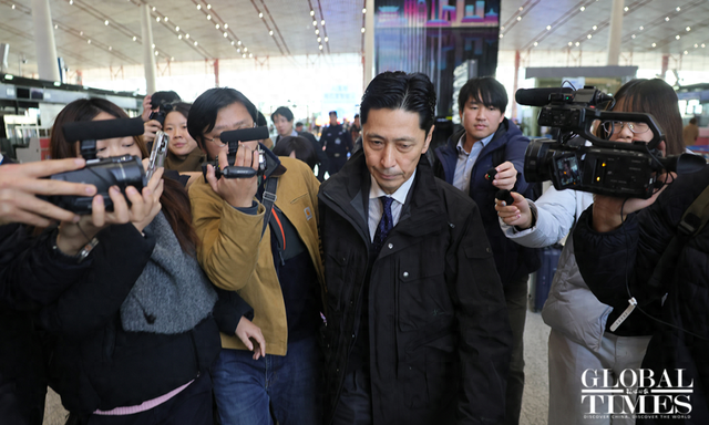 来华磋商的日本外务省官员，离开北京