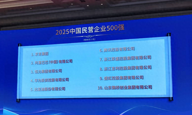 2025民营企业500强”出炉，腾讯纳税592亿元位列第一