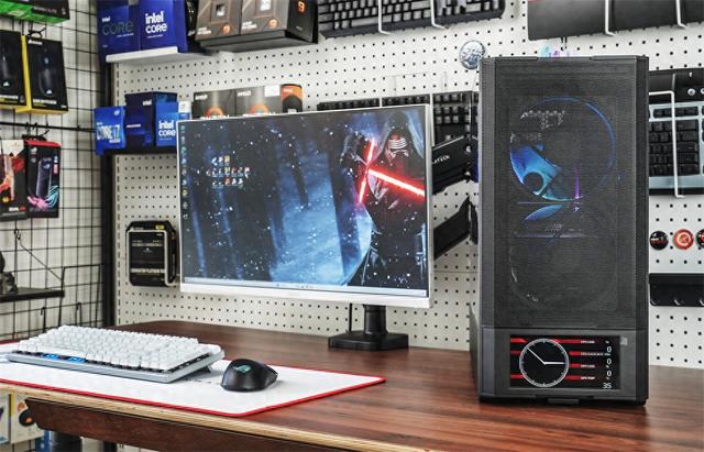 自带屏幕的主机—联力207D+9950X3D+ROG B850-F+索泰5070Ti装机